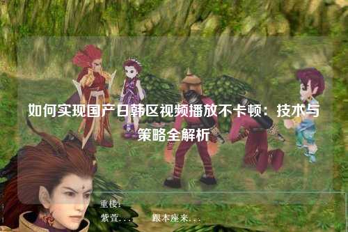 如何实现国产日韩区视频播放不卡顿：技术与策略全解析